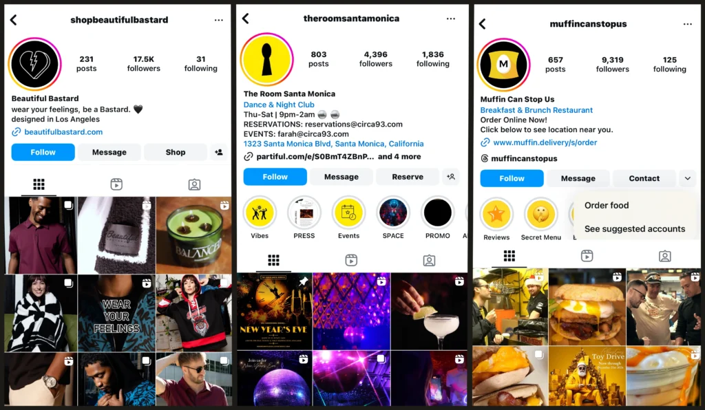 image of instagram business